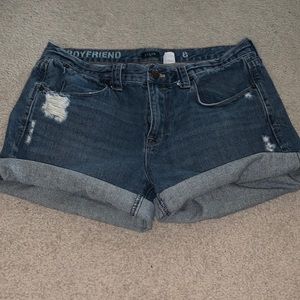 J crew distressed boyfriend fit shorts